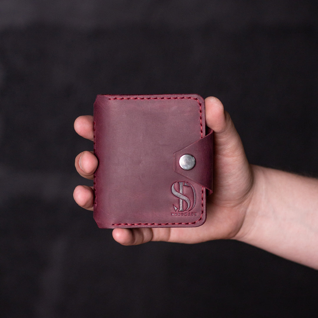 Wallet with money-clip Slim, cognac