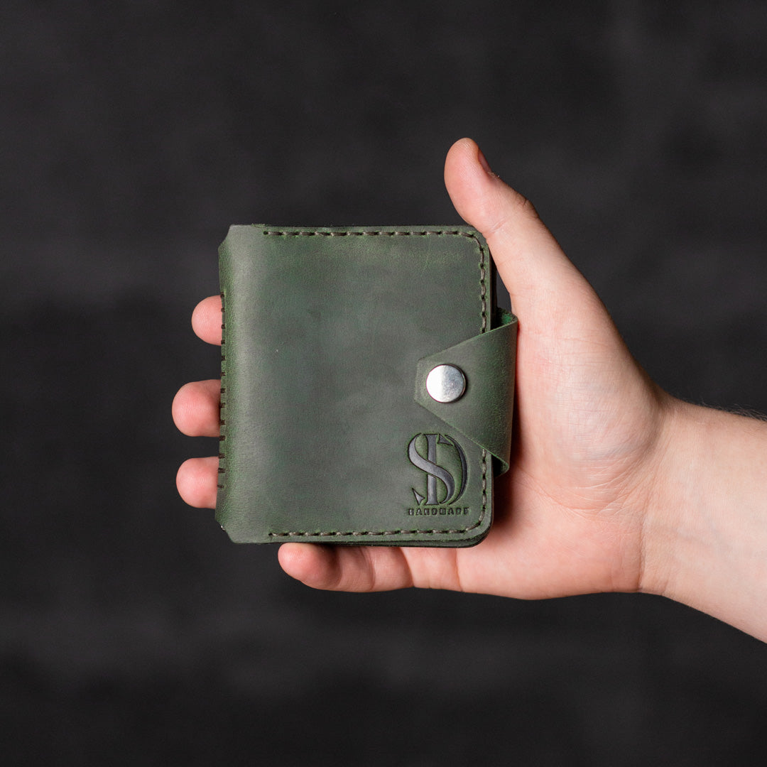 Wallet with money-clip Slim, cognac