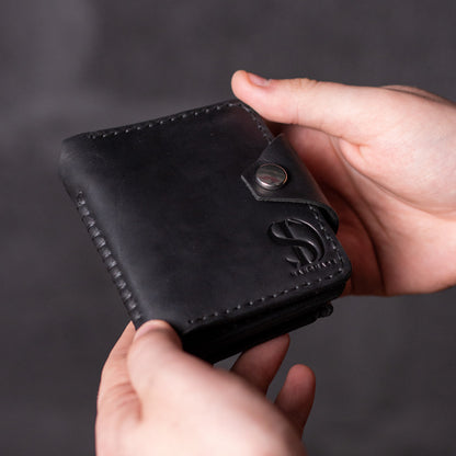 Wallet with money-clip Slim, black