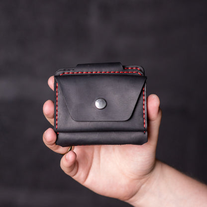 Wallet with money-clip Slim, black